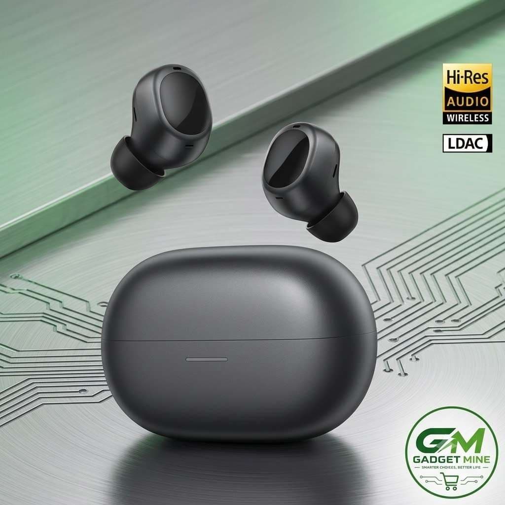 QCY MeloBuds A30 ANC Wireless Earbuds | Hi-Res Audio LDAC | 50H Battery | 8-Mic Noise Cancelling | IPX5 Waterproof | Official Warranty - alternate