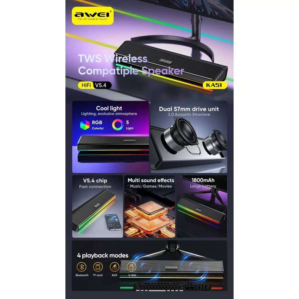 Awei KA51 12W Wireless Speaker — image 8 of 8
